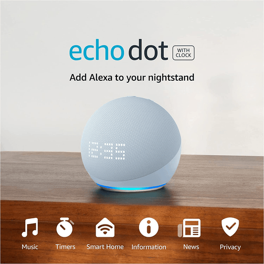 Echo Dot Newest gen Big vibrant sound Wi - Fi and Bluetooth smart speaker with Alexa - lScooter