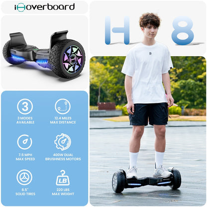 H8 8.5" Off Road Hoverboard 800W - lScooter