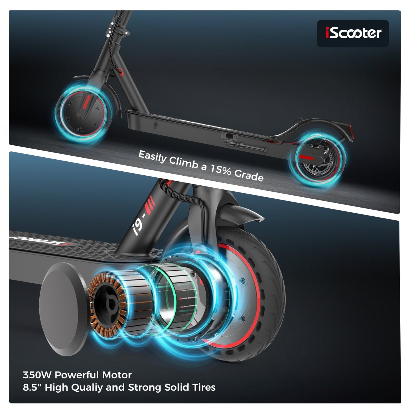 iScooter i9 350W Electric Scooter - lScooter