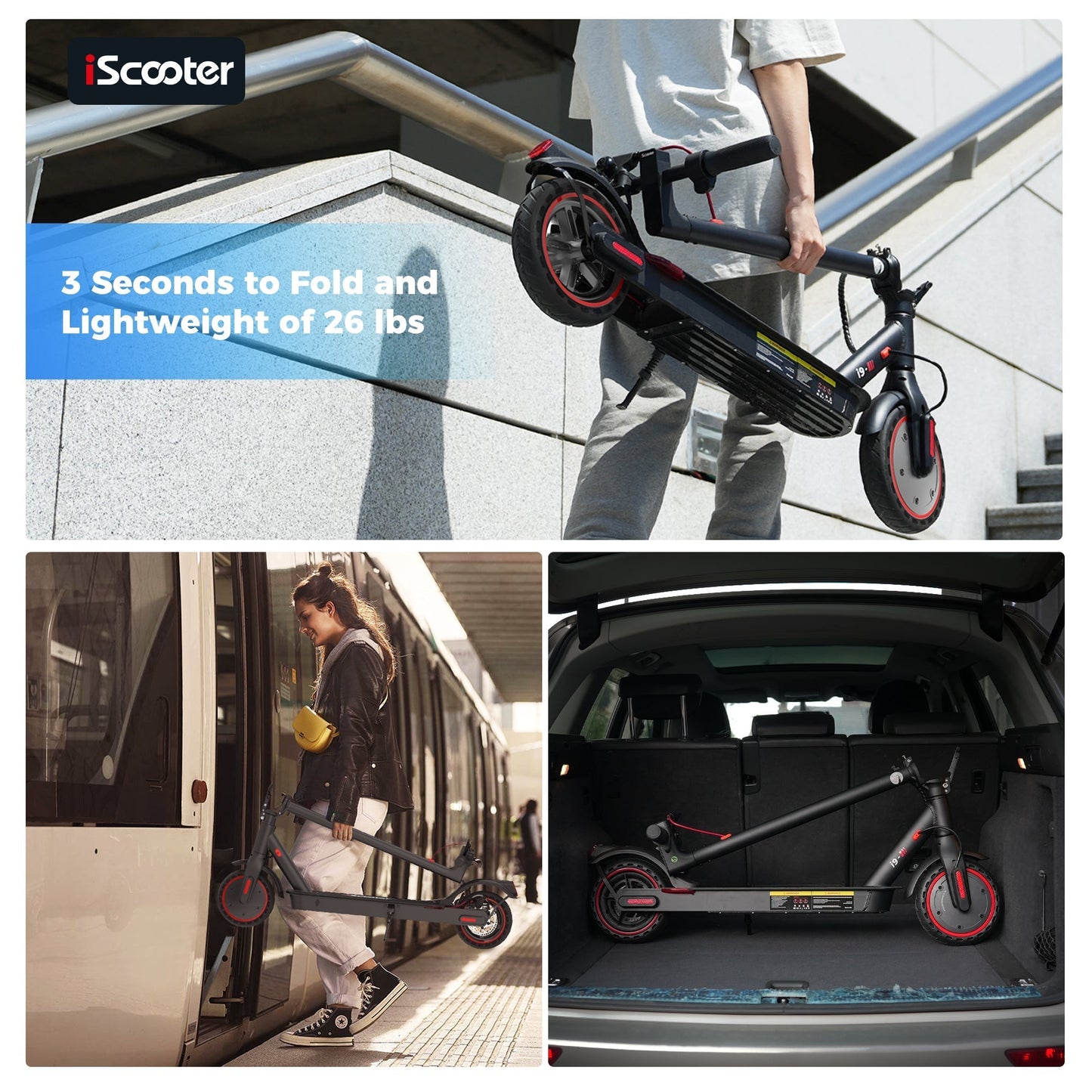 iScooter i9 350W Electric Scooter - lScooter