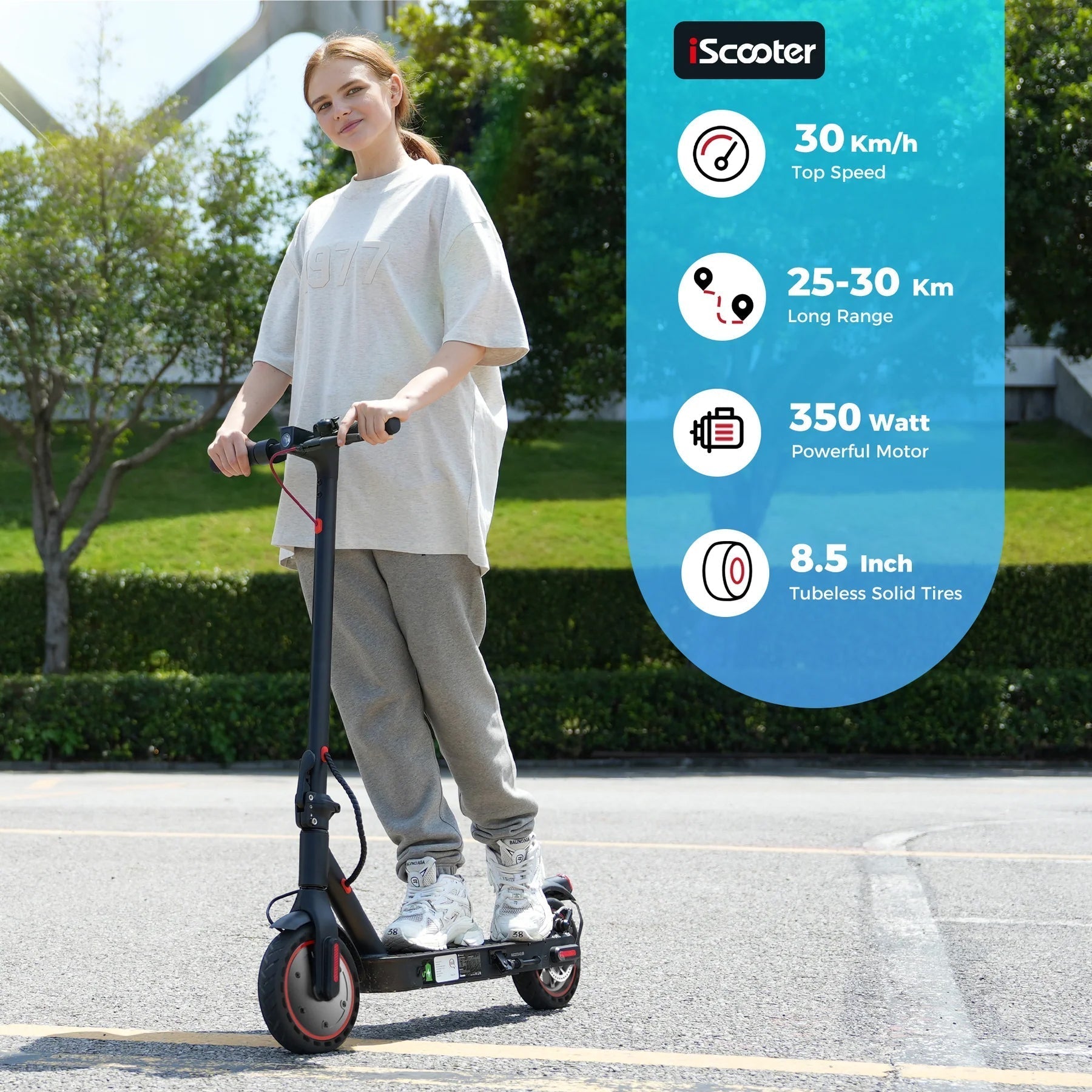 iScooter i9 350W Electric Scooter - lScooter