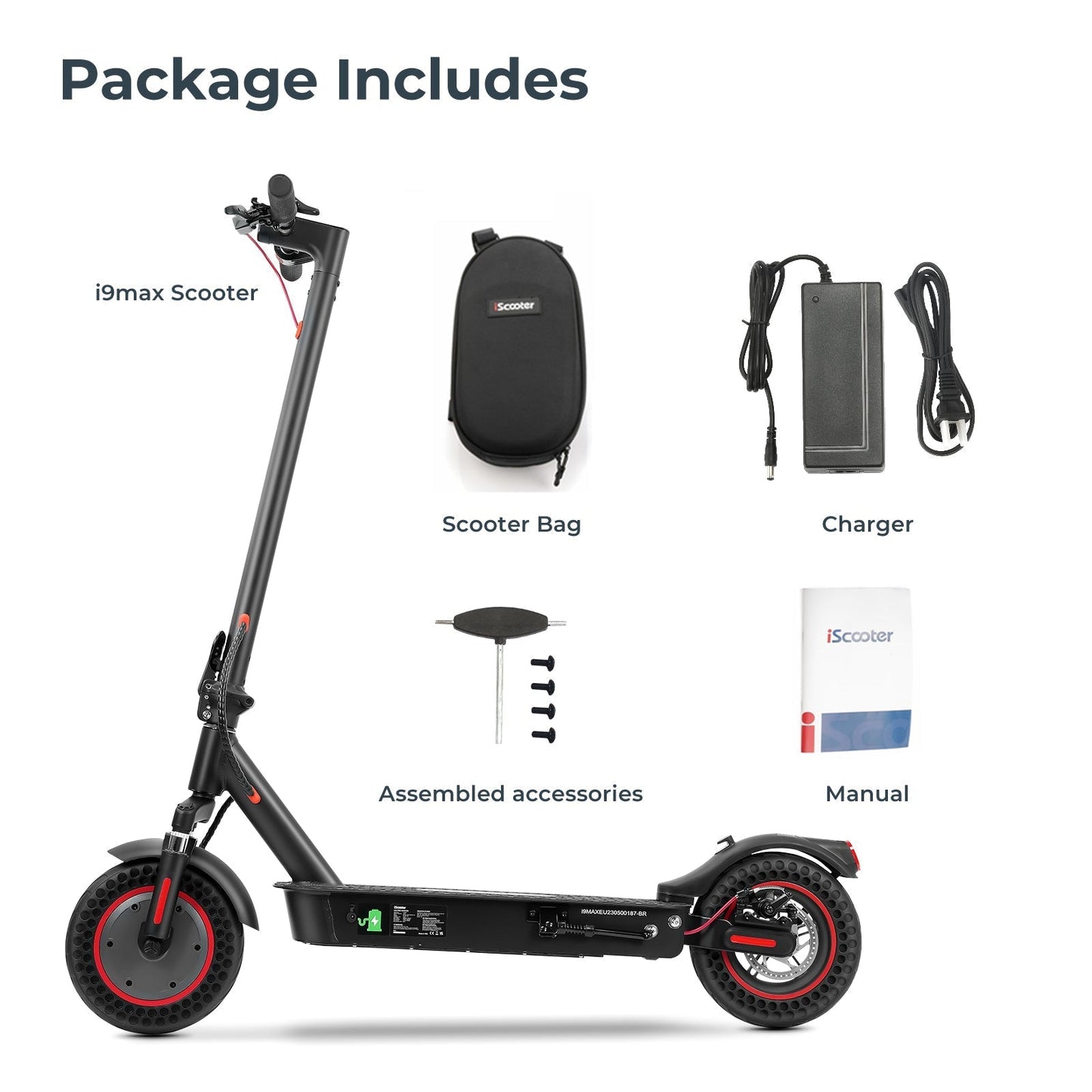iScooter i9Max 500W Commuting Electric Scooter - lScooter