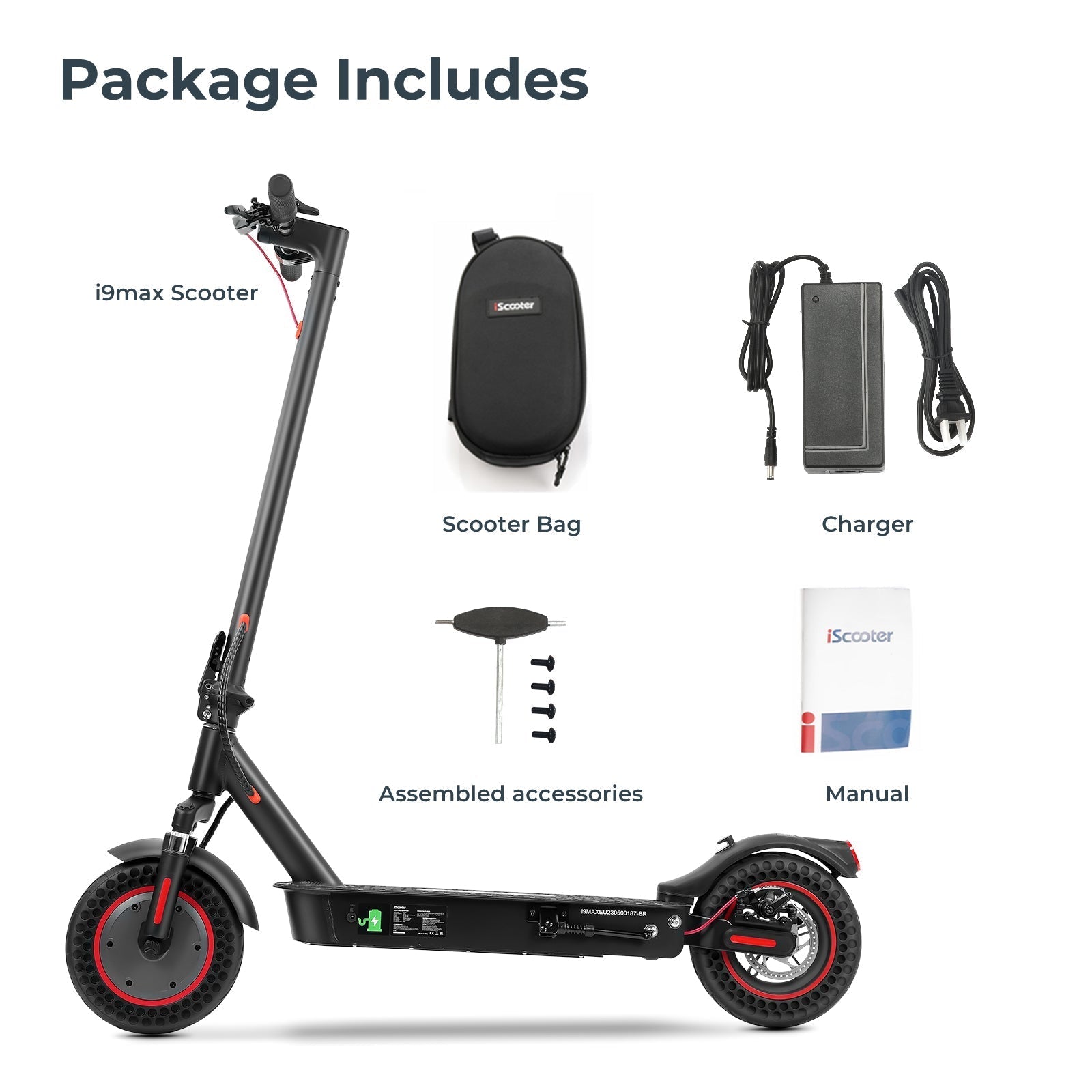 iScooter i9Max 500W Commuting Electric Scooter - lScooter