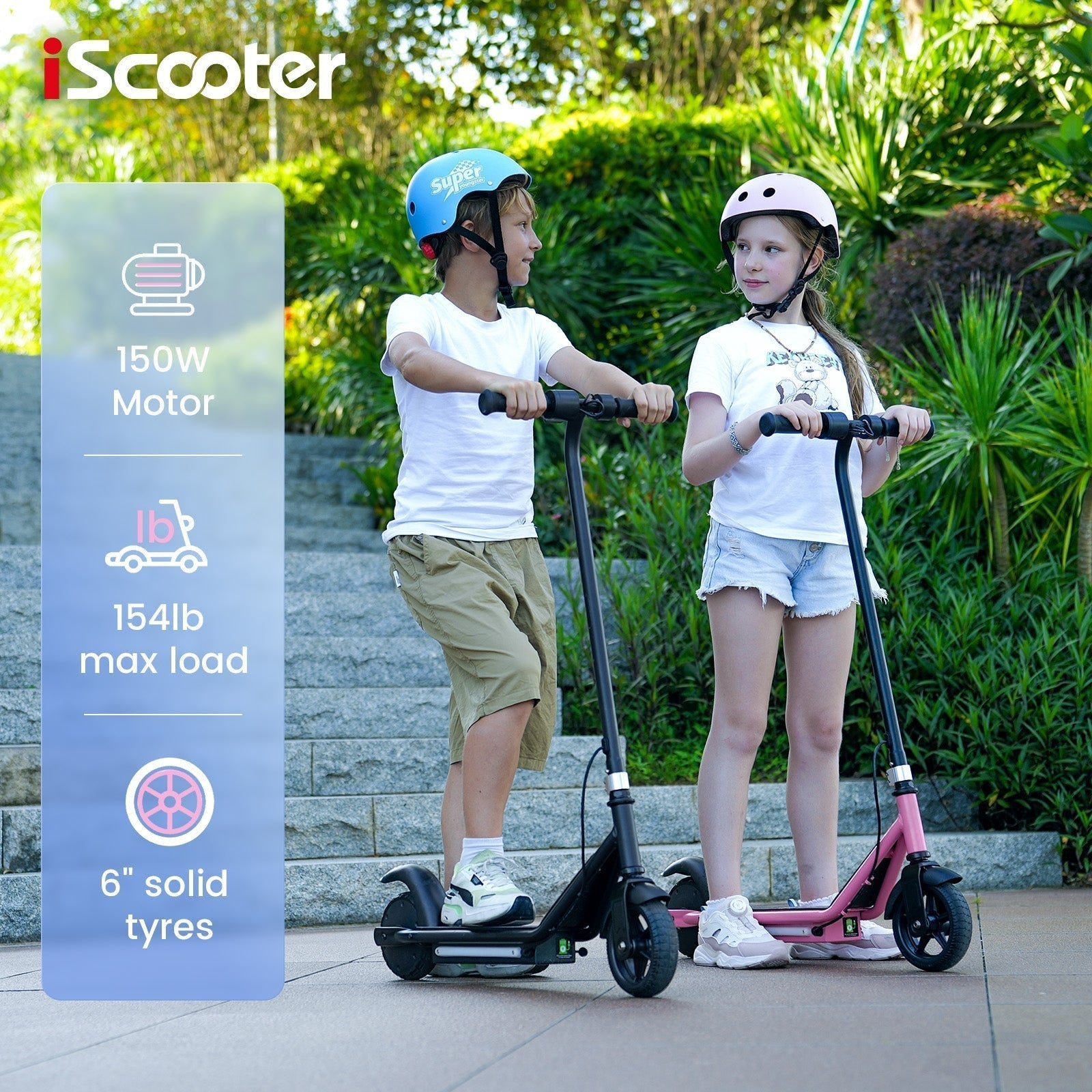 iScooter iK3 Electric Scooter, 150W Motor, LED Display for Kids Ages 6 - 14 - lScooter