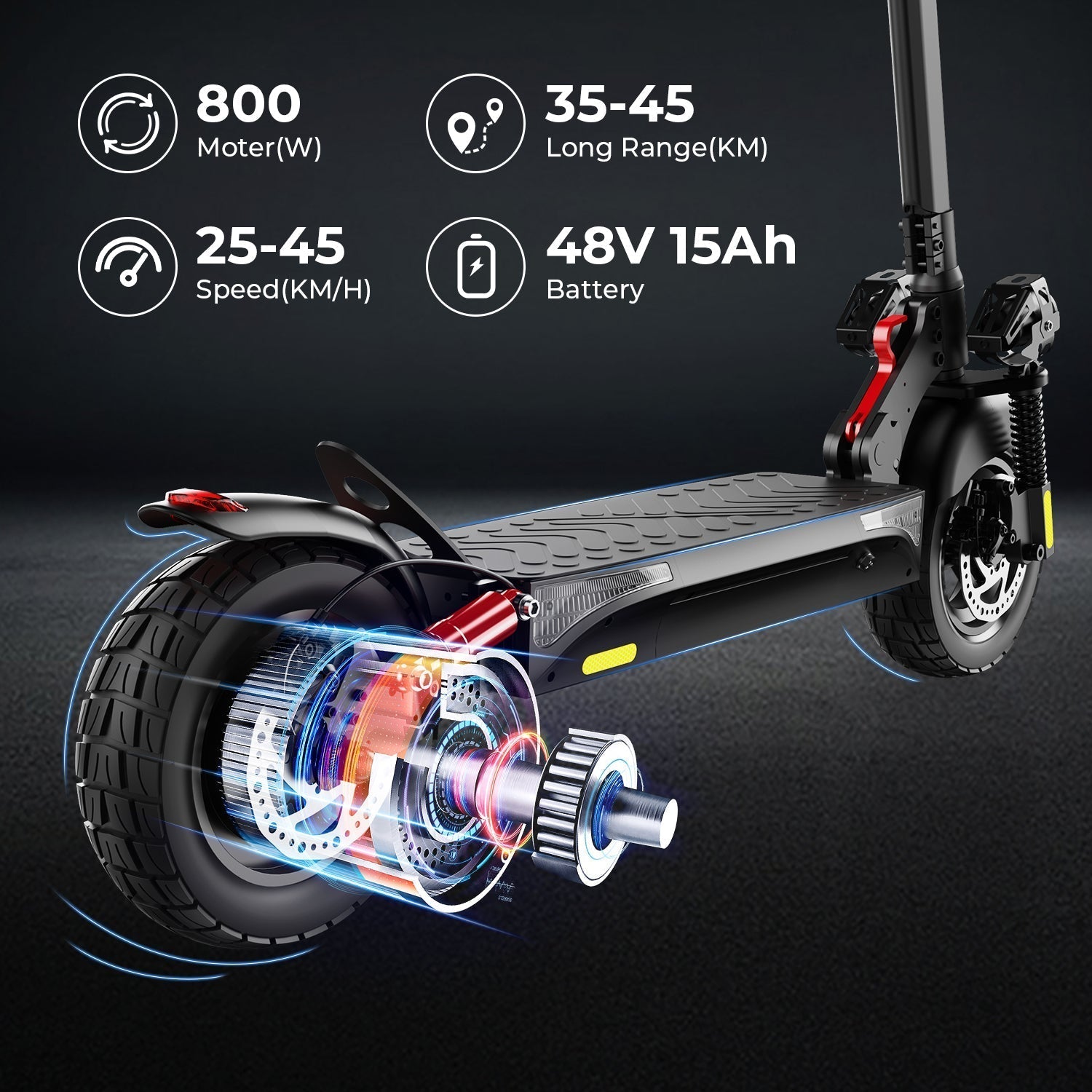 iScooter iX4 800W Off Road Electric Scooter - lScooter