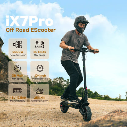 iScooter iX7Pro 2000W Off Road Electric Scooter - lScooter