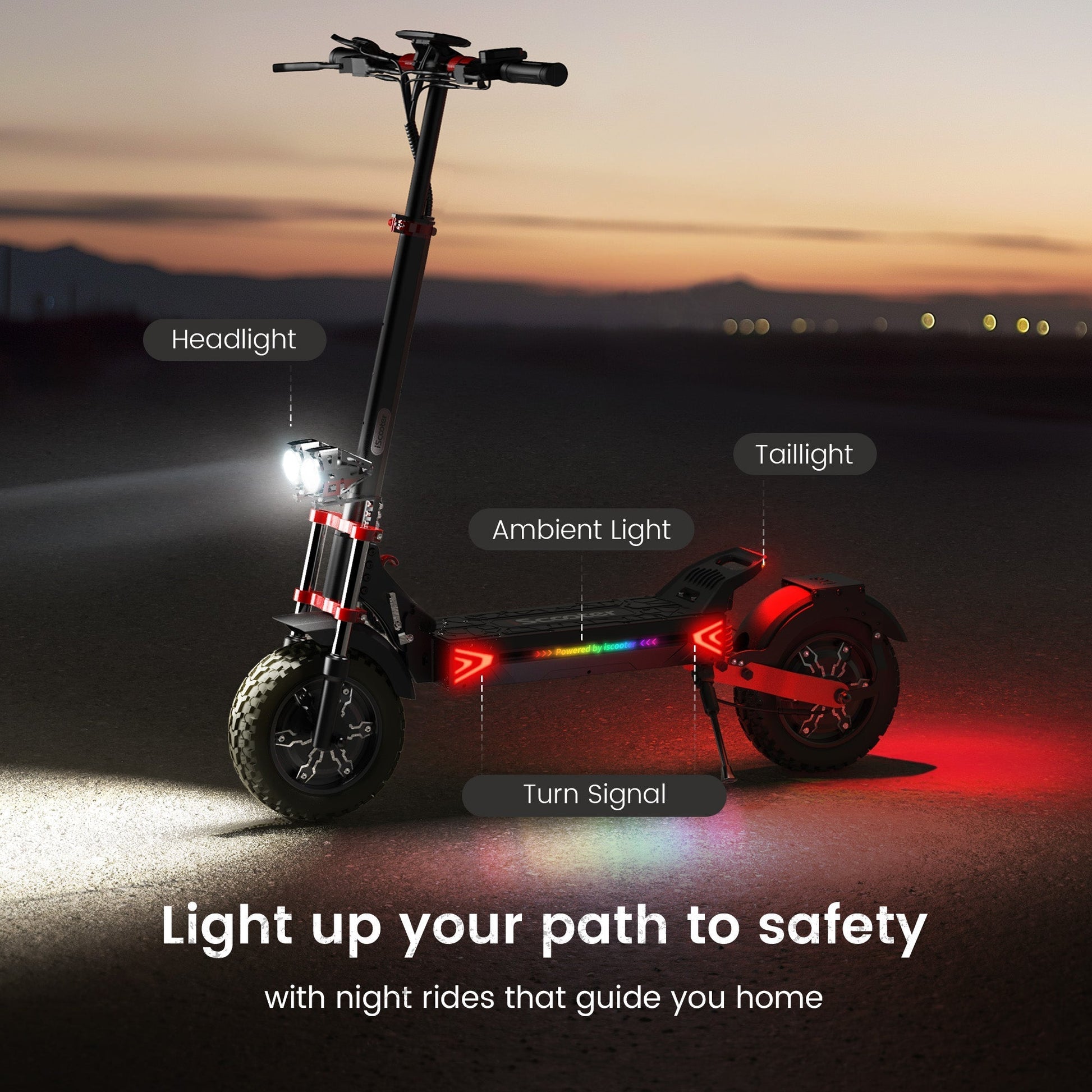 iX8 Off - Road Electric Scooter 2400W Dual Motor - lScooter