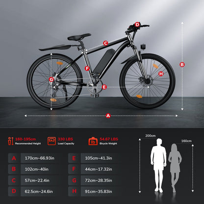 M10 / EB3 250W Electric Mountain Bike - lScooter