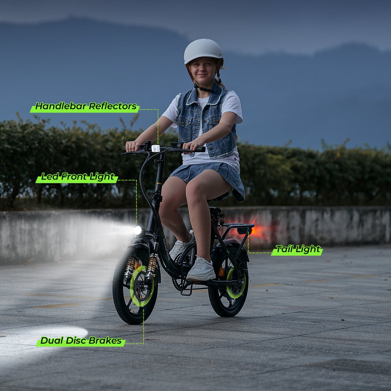 U4 Low Step Through Foldable Electric Bike - lScooter