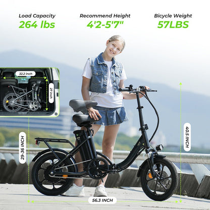 U4 Low Step Through Foldable Electric Bike - lScooter
