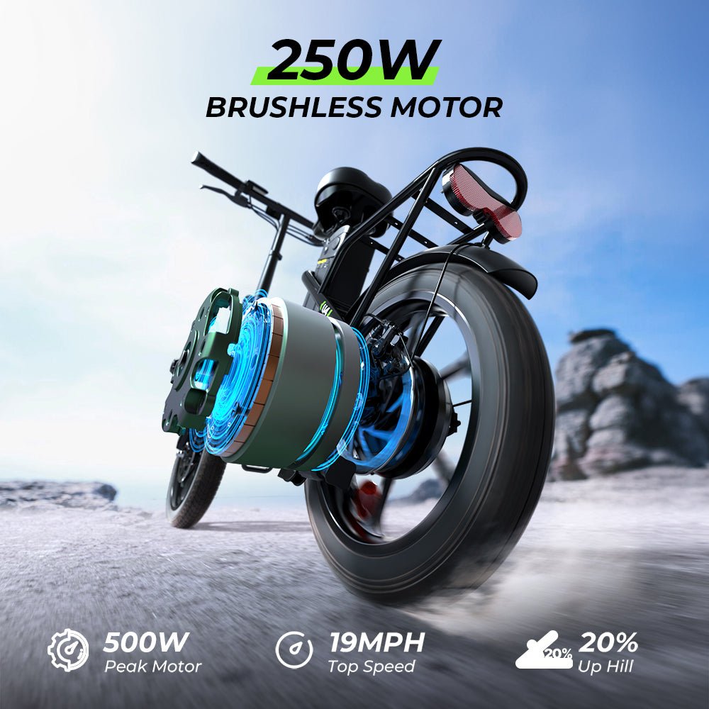 U4 Low Step Through Foldable Electric Bike - lScooter